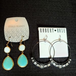 Crystal and Turquoise Earing Bundle